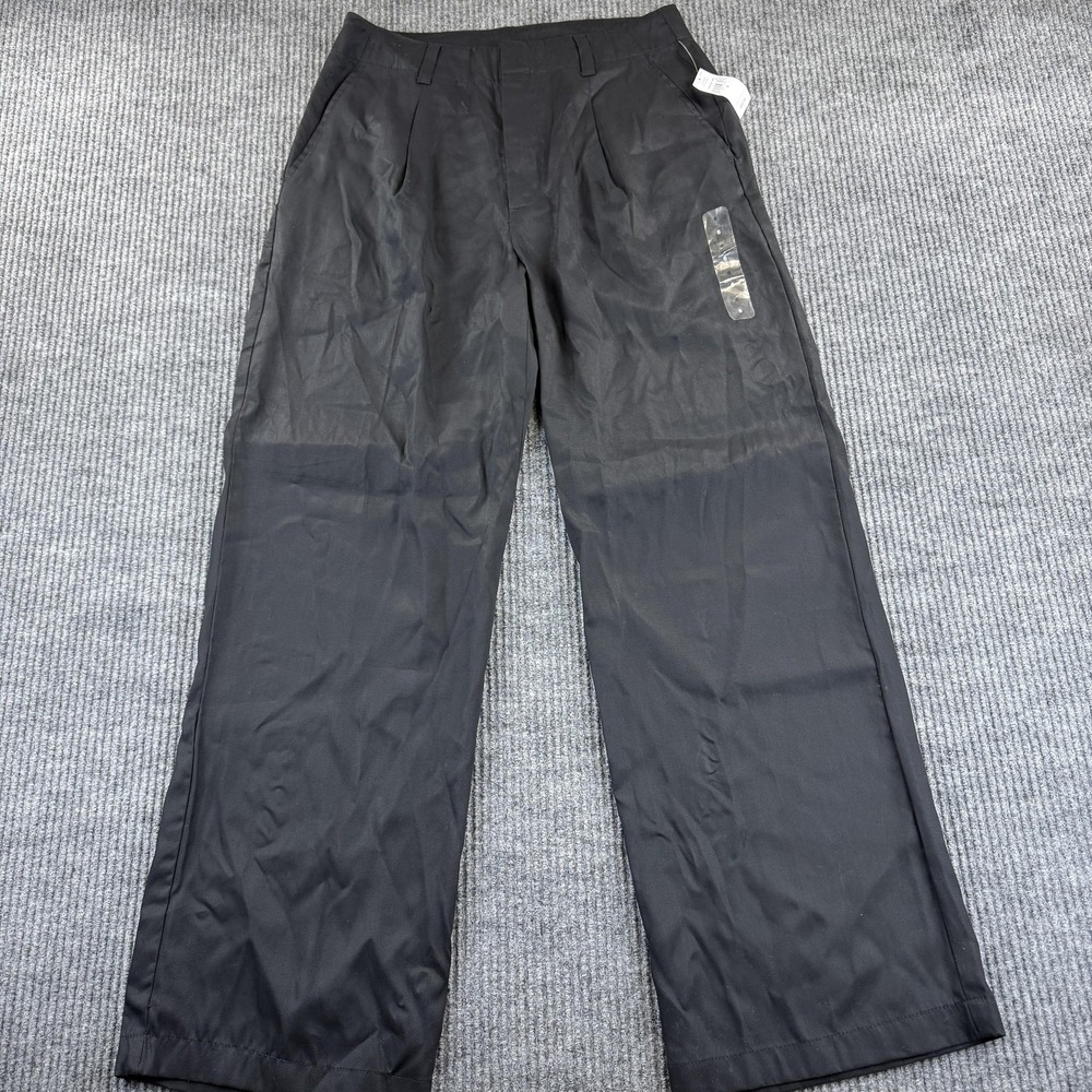 GAP Pants Womens 6 Black Lyocell Pleated Straight Leg Dress Trouser Work Career‎